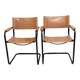 Set of 2 armchairs in tawny colour fasem italy