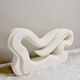 Vintage abstract art statue stone sculpture XL 'Wave'