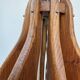 Brutalist teak wood lamp from the 1960s.