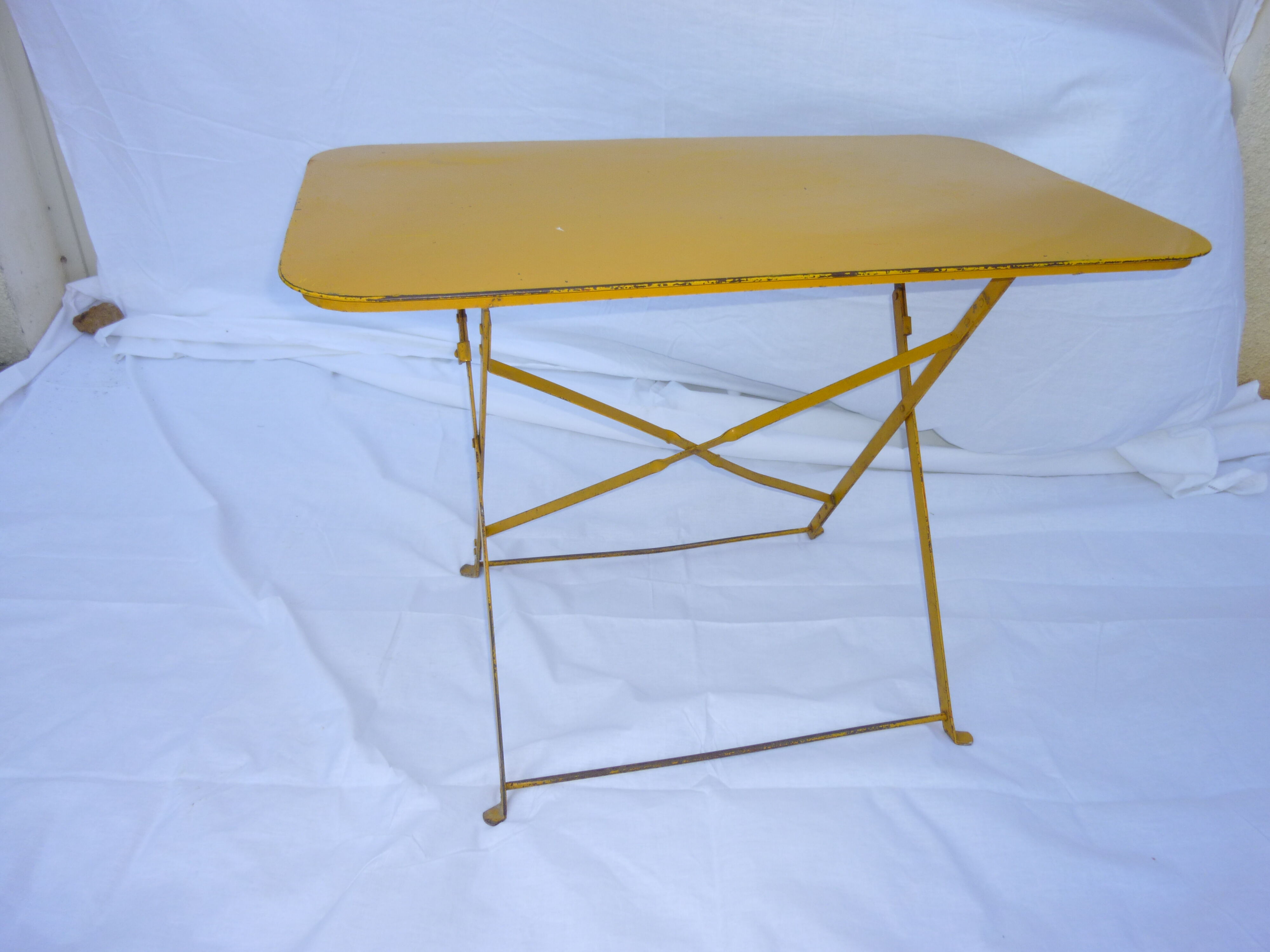 Vintage metal bistro table