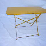 Table bistrot vintage en métal