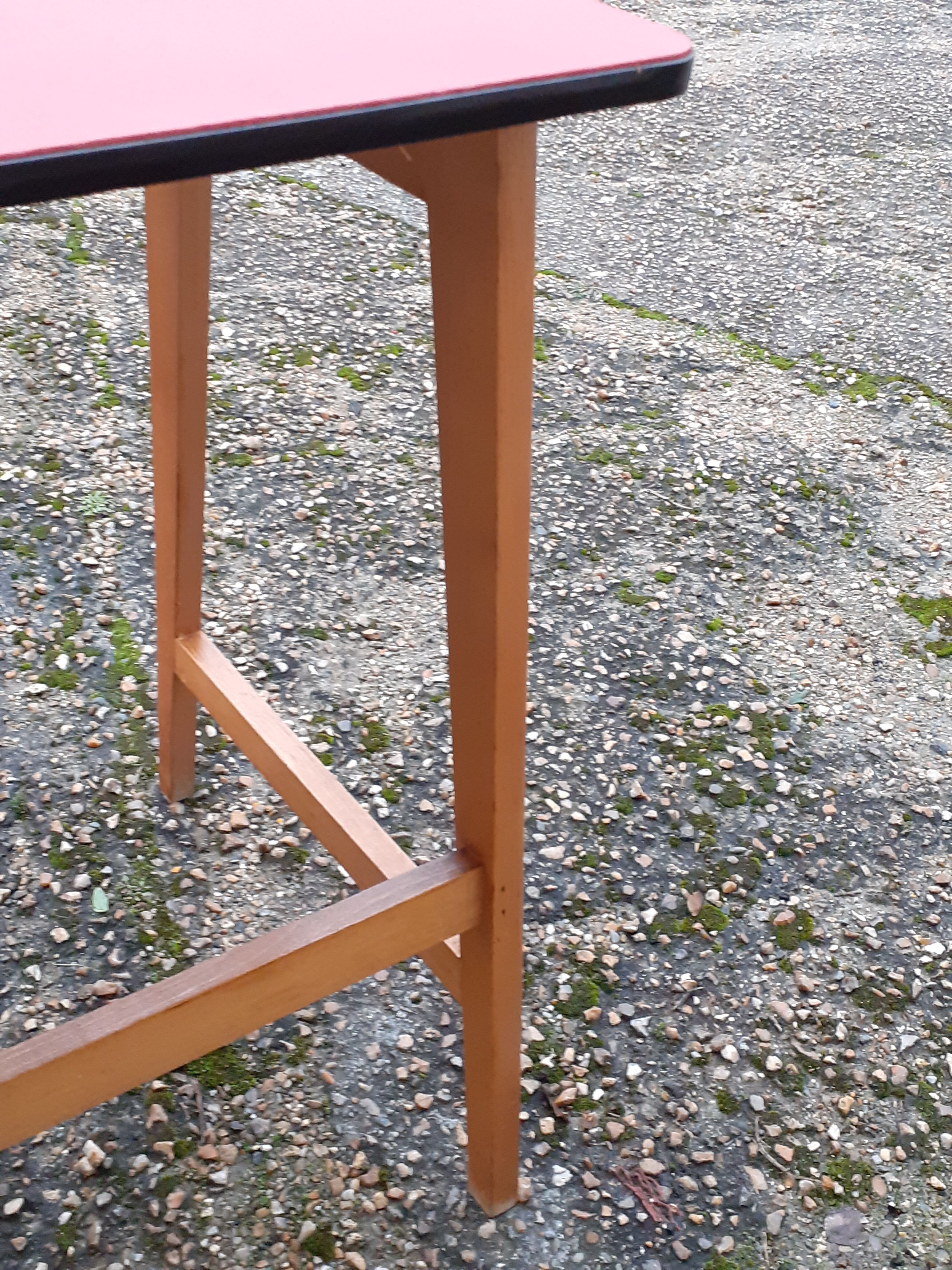 Old wooden children's desk feet vintage compass xxeme