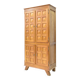 Vintage brutalist wardrobe in solid oak