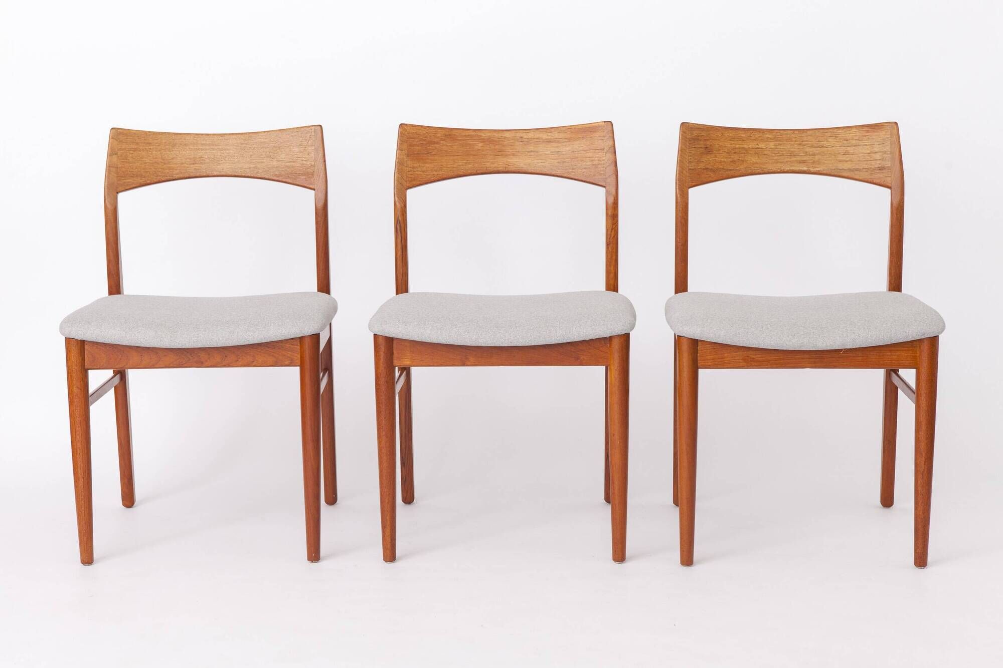 Set of 5 Henning Kjærnulf Teak Dining Chairs, Vejle Stolefabrik, Danish