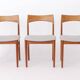Set of 5 Henning Kjærnulf Teak Dining Chairs, Vejle Stolefabrik, Danish