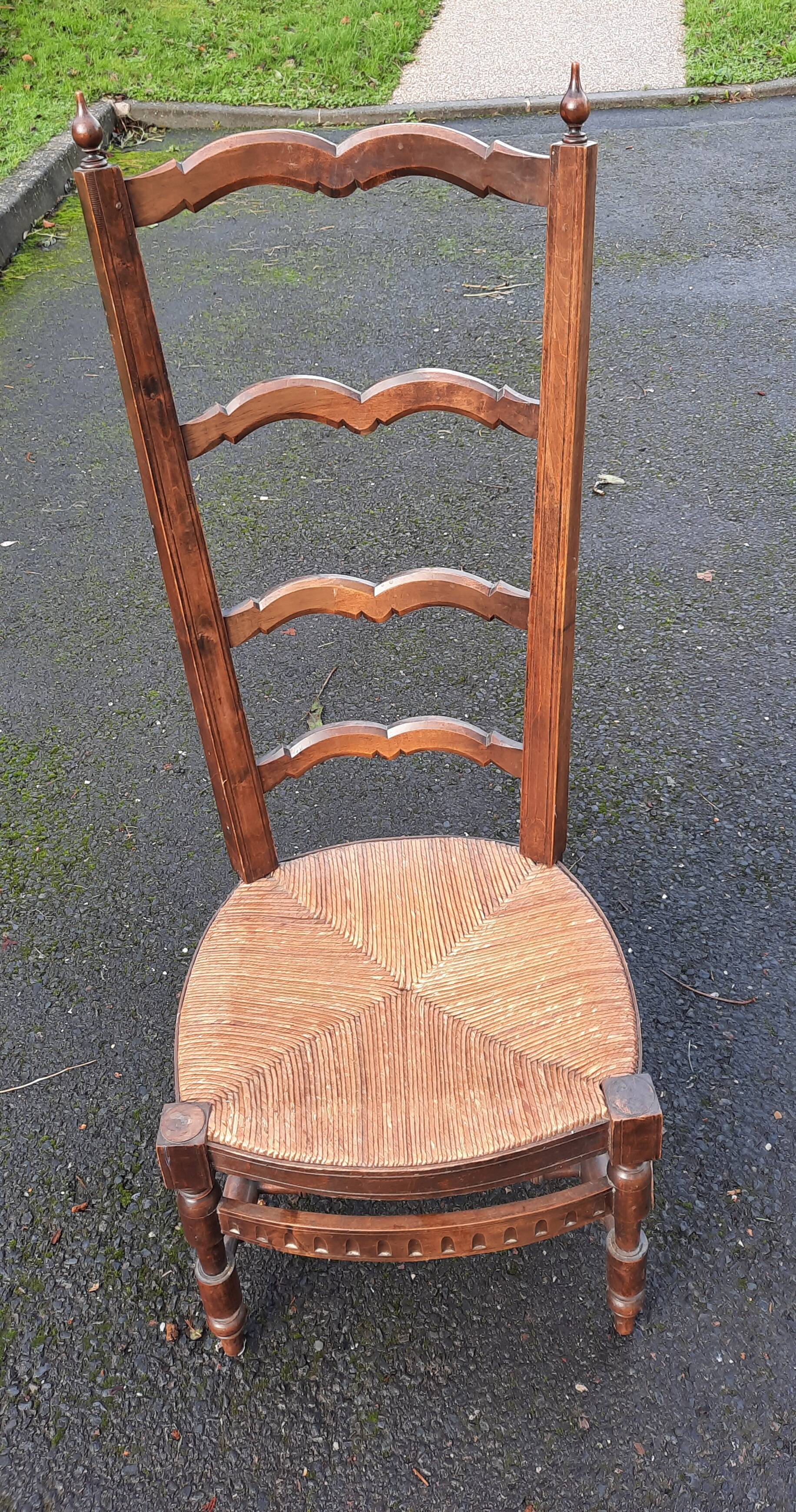 Straw low chair called fireside chair