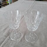 Set of 2 Reims crystal glasses