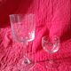 6 crystal stemmed glasses