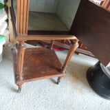 Old marble flat nightstand bedside