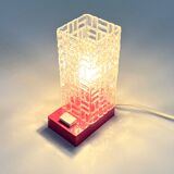 Small pink plastic lamp, 1980