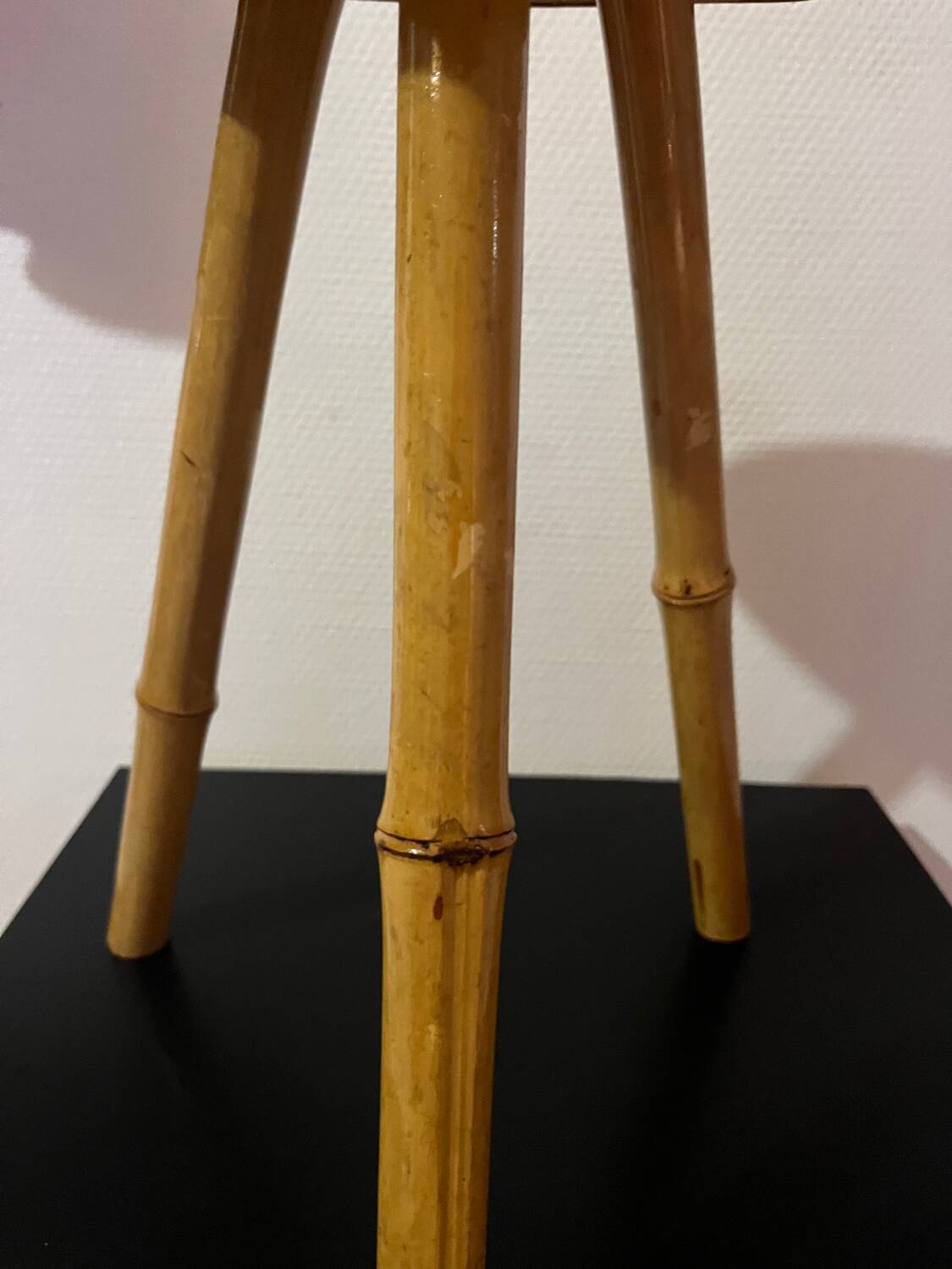 Bamboo plant holder from the 70s