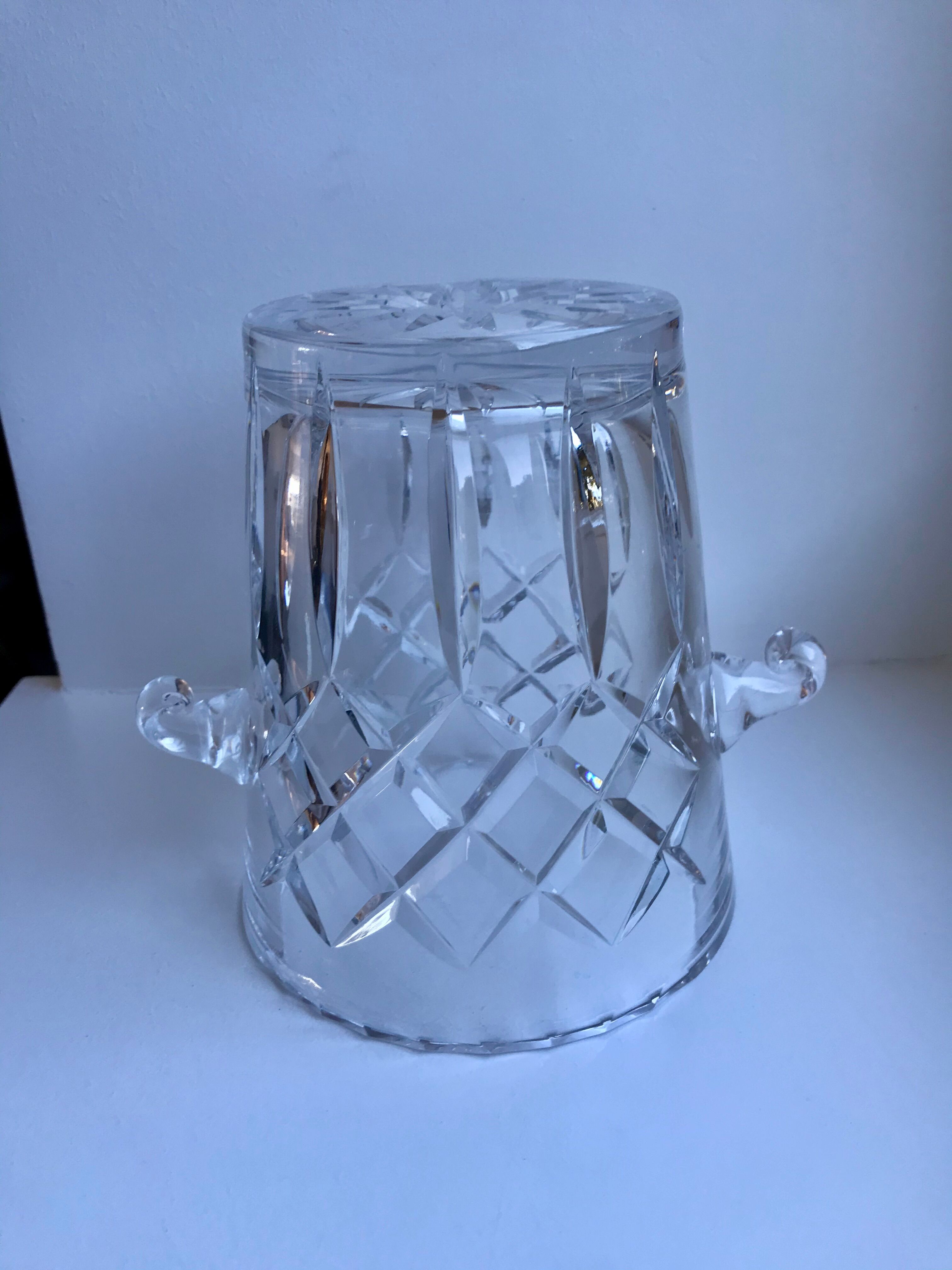 Crystal ice bucket 60s-70s