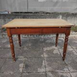 Old solid wood bistro table