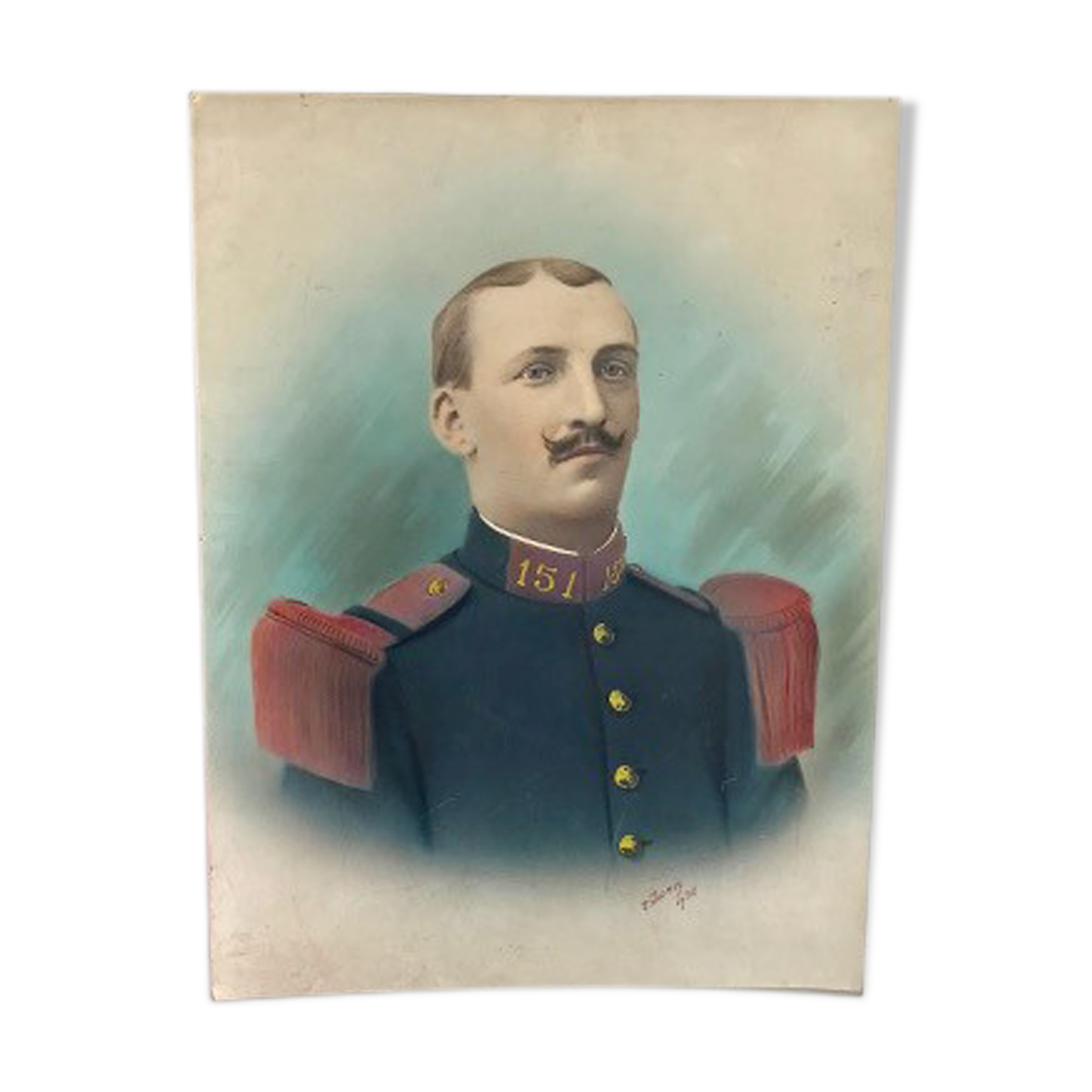 Portrait soldat colorisé