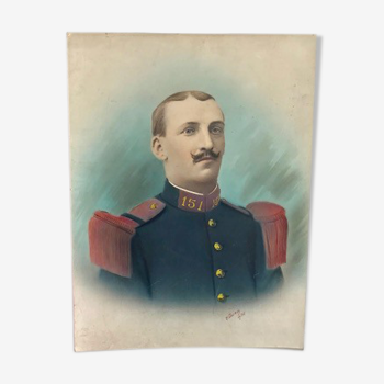 Portrait soldat colorisé