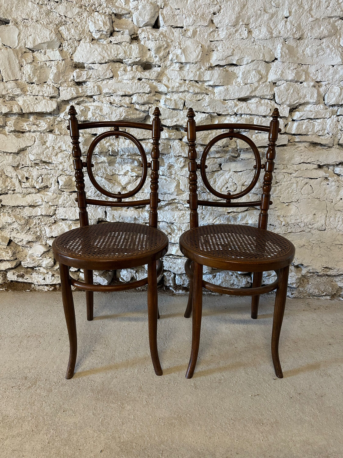 Paire de chaises de bistrot Fischel