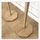 Pair of art deco lampposts solid oak and wool