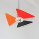 A colourful postmodern pendant light, 1990s.