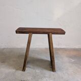 Stool / workshop bench raw wood vintage patina