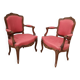 Paire de fauteuils style Louis XV