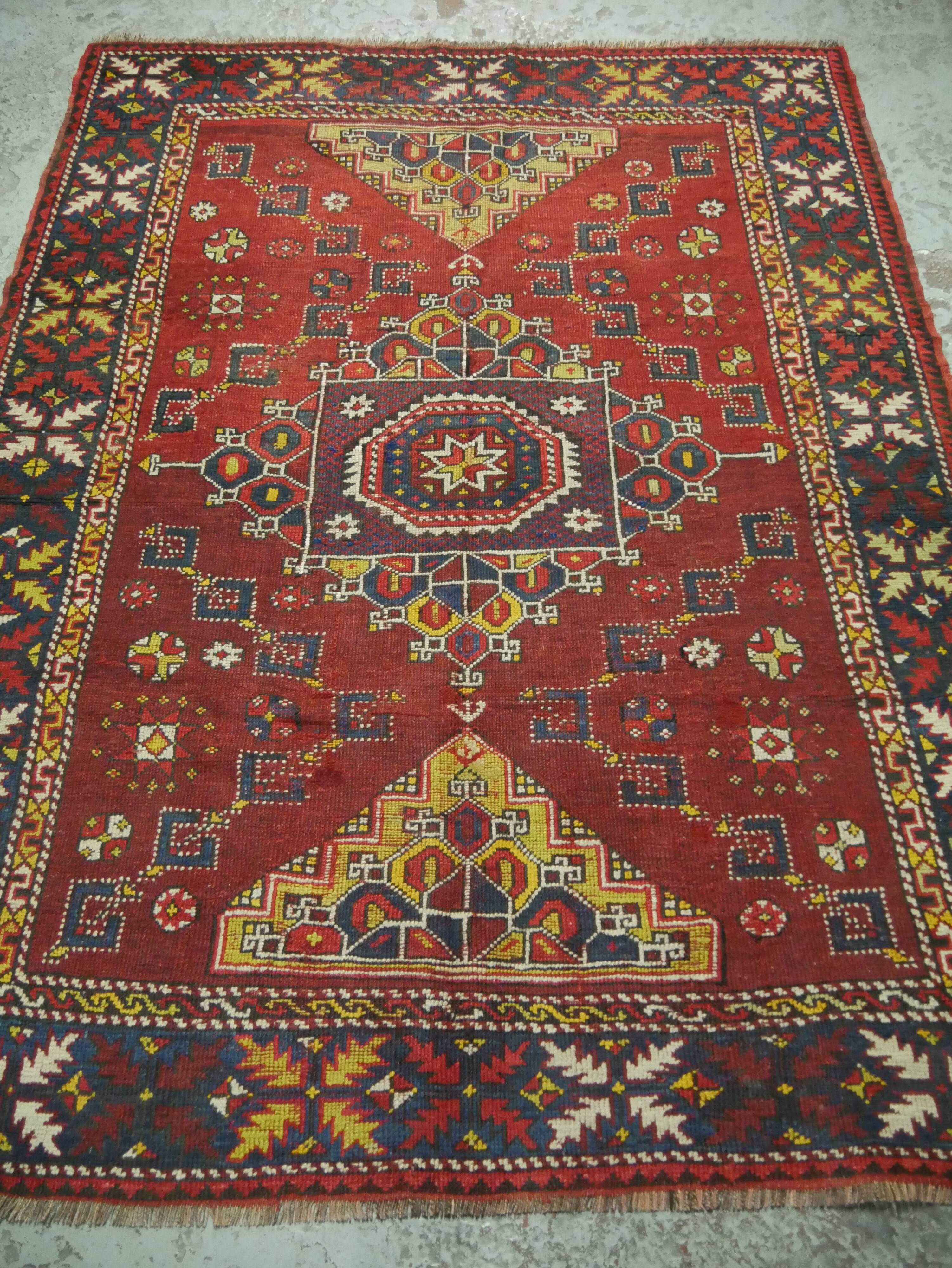 Handmade Turkish oriental rug 205 x 157 cm