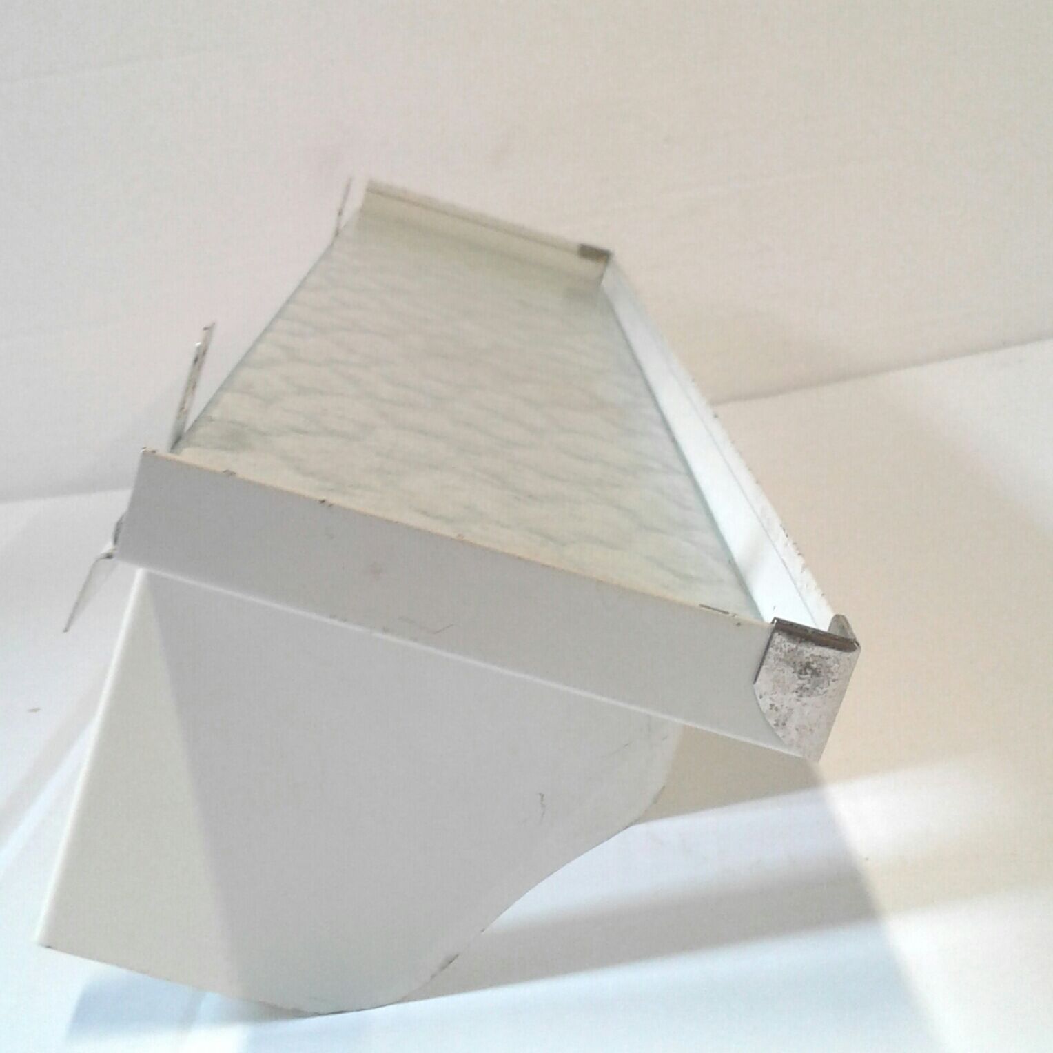 Vintage metal bathroom shelf