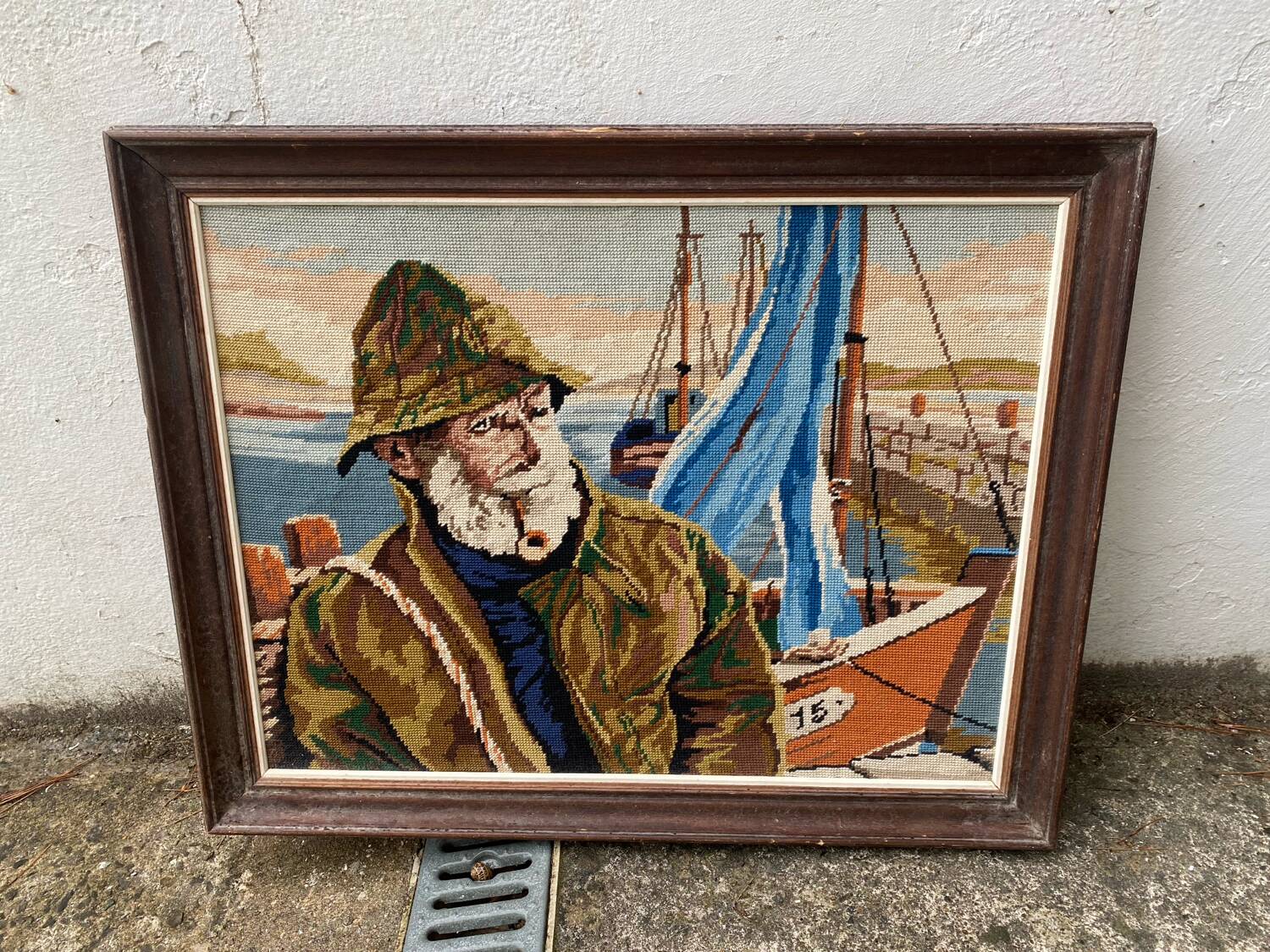 Vintage canvas “Fisherman”