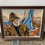 Vintage canvas “Fisherman”