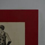 4 fashion drawings in ink and wash, signed and dated 1930 Marie DELEUSE (XIX-XXth century)