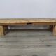 Banc en bois brut ancien