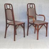 2 chaises et 1 fauteuil Secession Viennoise, 1910-1914