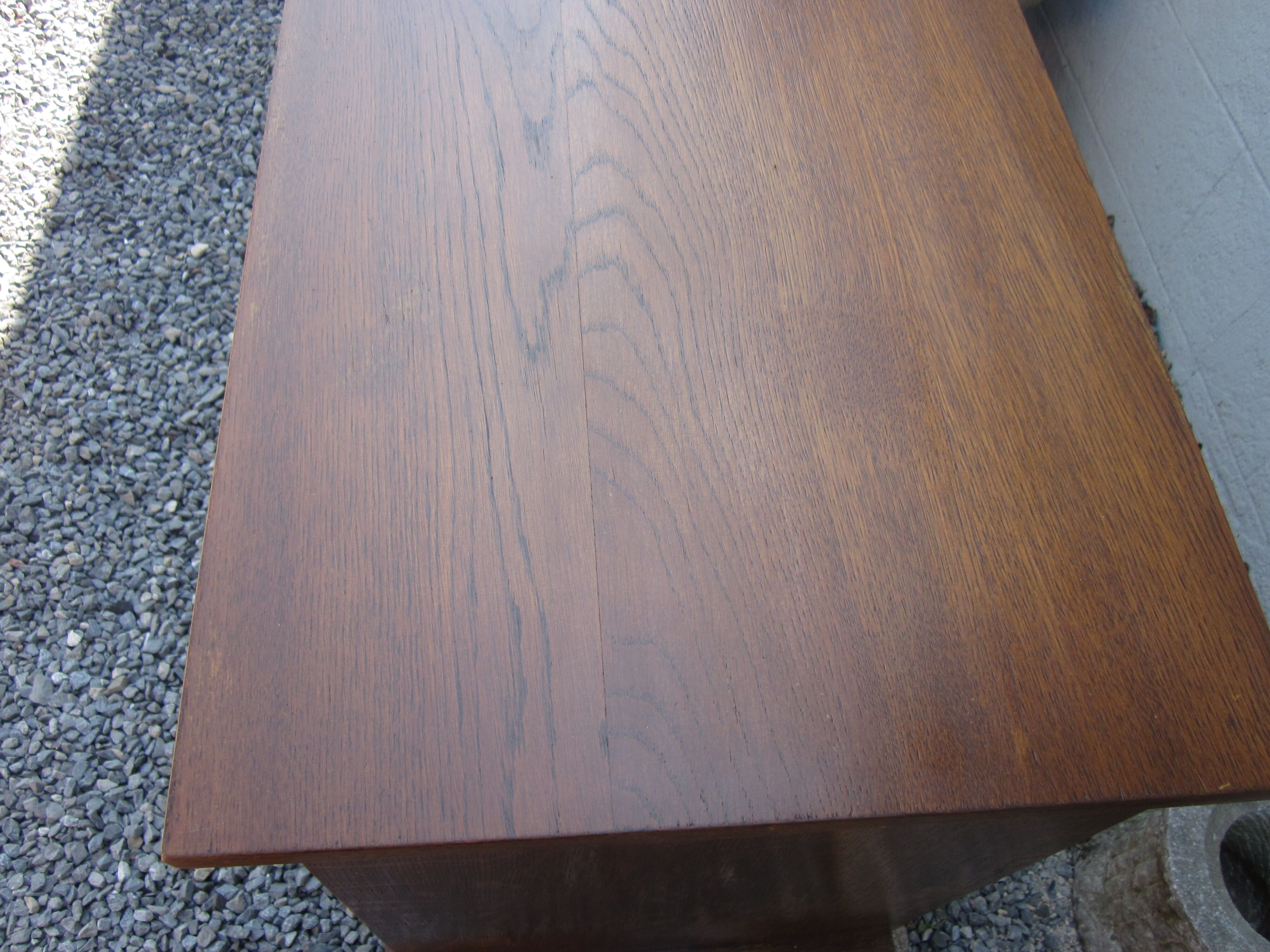 Vintage chest of drawers with compass feet