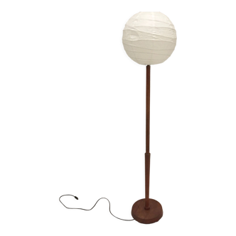 Teak floor lamp and Chinese ball