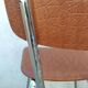 Set of 2 kitchen chairs in imitation leather from the 60s and 70s