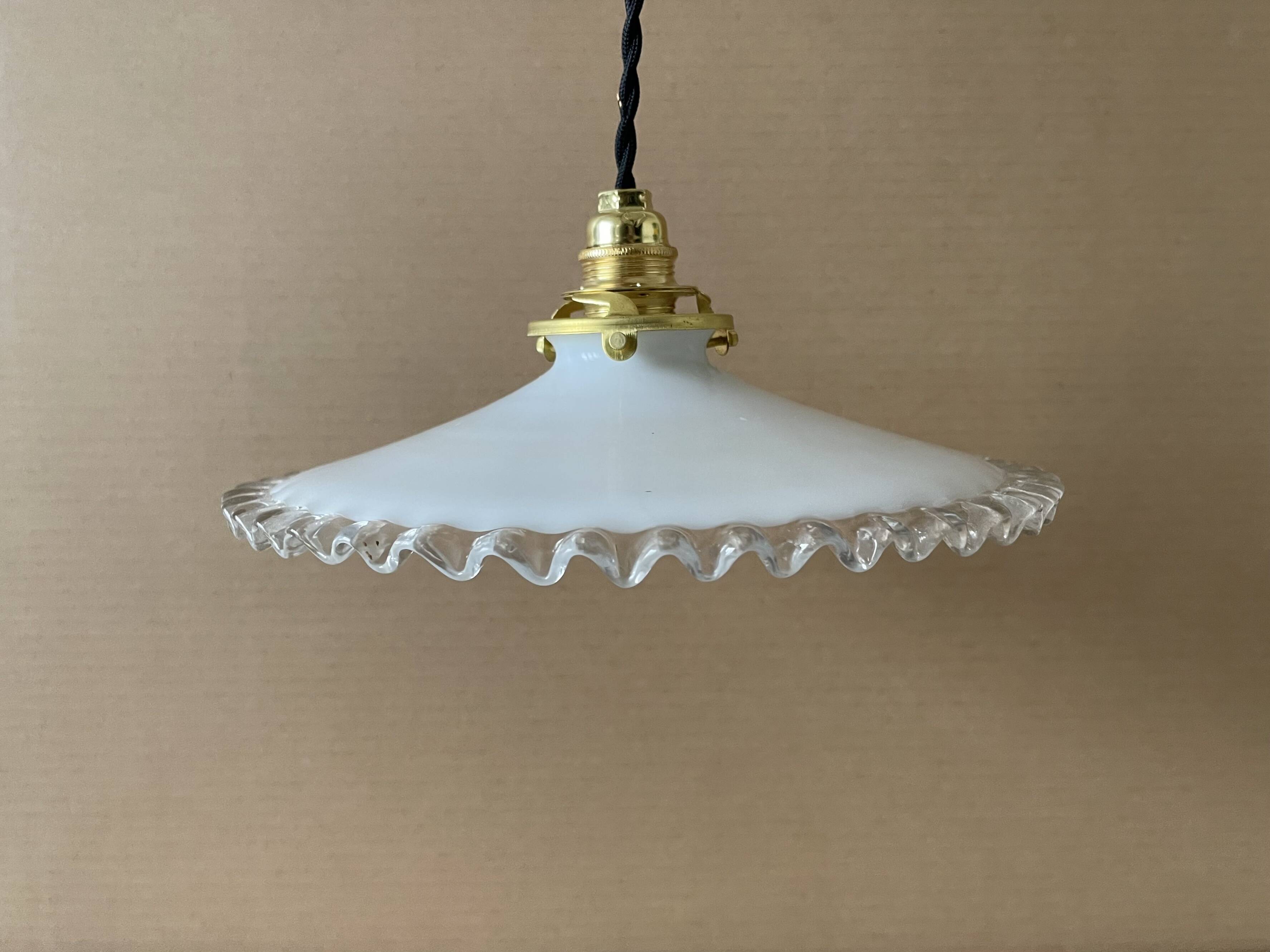 Old opaline pendant light