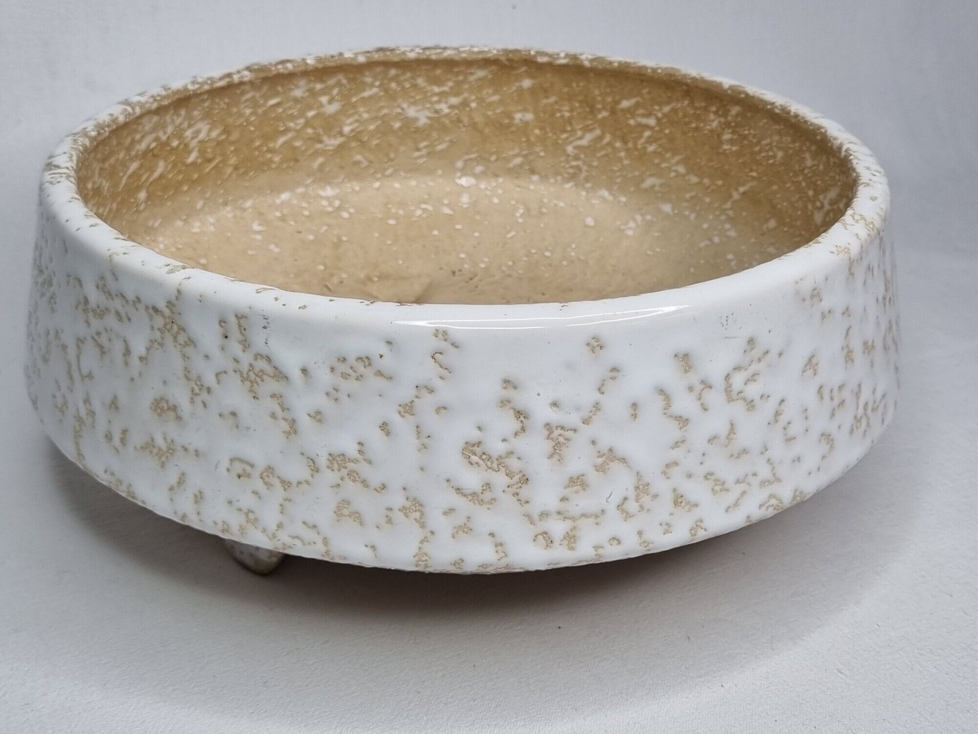 Jardinière vintage ronde tripode, Vetter, West Germany, 26 cm