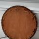 Vintage rattan mirror 70s 36cm
