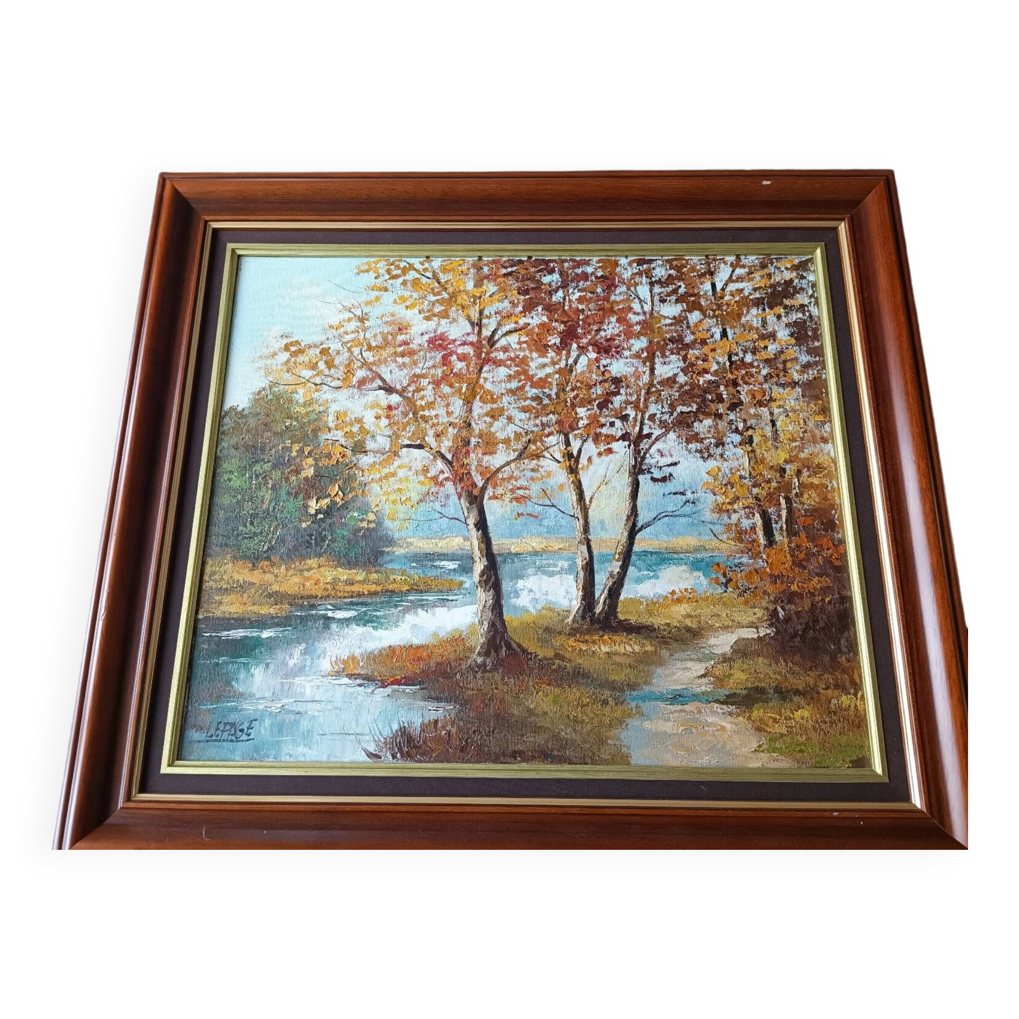Tableau huile sur toile signé LEPAGE