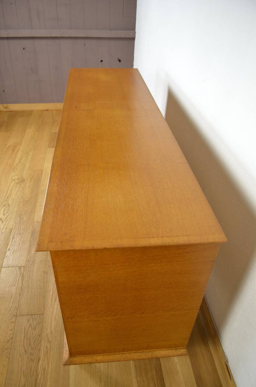 Vintage 1950/1960 Golden Oak Compass Leg Sideboard