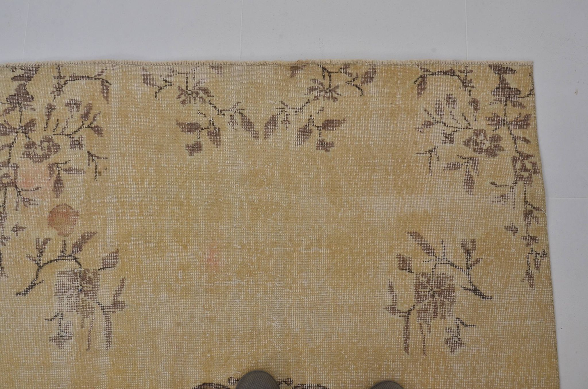 Tapis vintage Oushak neutre sku1833