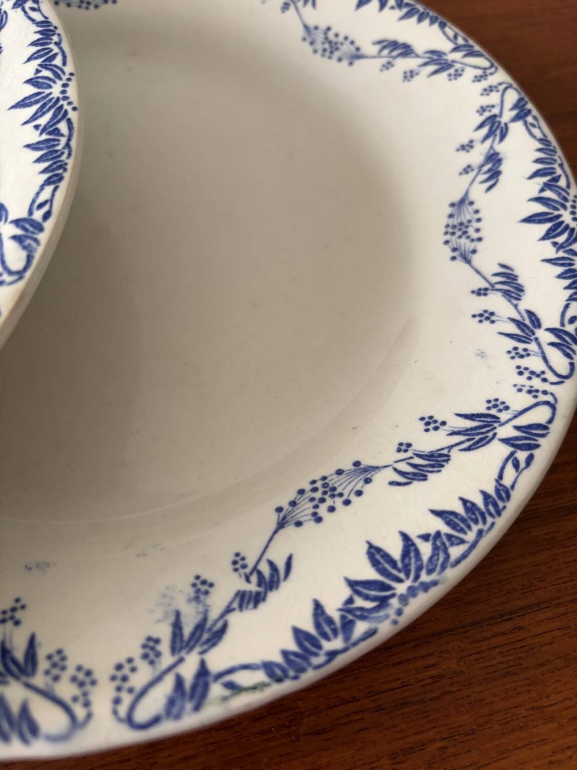 Set of 6 Creil and Montereau Labrador dinner plates – Mir model