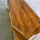 Louis Philippe rustic buffet, vintage, renovated in solid wood, 185cm.