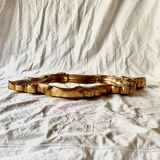 Antique wall mirror in gold leaf resin