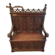 Neo-Gothic chest bench from the late 19th century