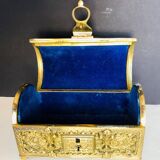 Gilded bronze jewelry chest