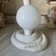 Vintage cobra lamp in ceramic and opaline