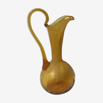 POP UP NOEL - Vintage amber glass carafe