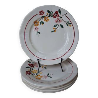 6 Sarreguemines flat plates, Bitche model