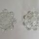 Vintage glass candle holders