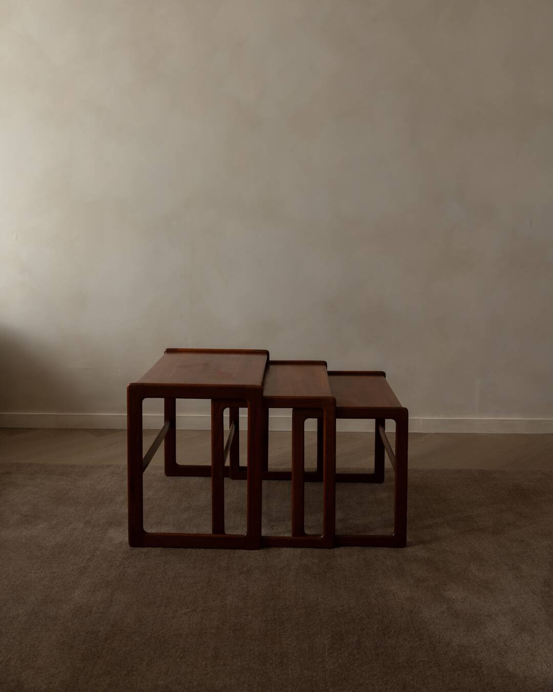 Teak nesting tables - set of 3 - Arne Hovmand-Olsen for Mogens Kold